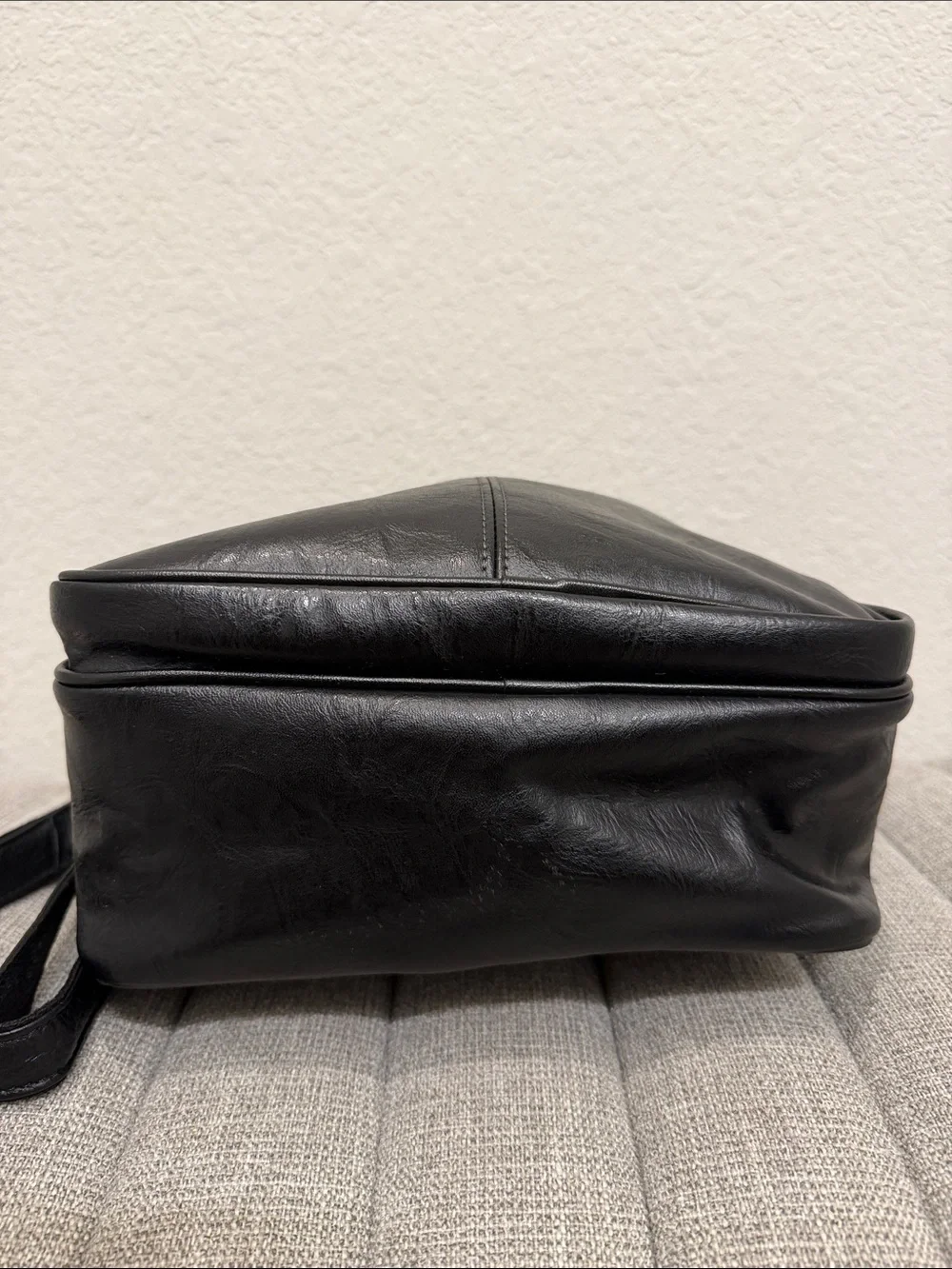Polo by Ralph Lauren Black Leather Messenger Crossbody